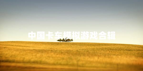 中国卡车模拟游戏