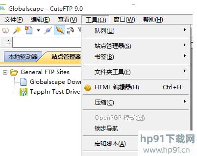 cuteFTP设置文件编辑器的操作教程截图